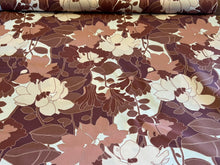 Load image into Gallery viewer, Retro Vintage Copper Floral Garden 100% Cotton    1/4 Metre Price