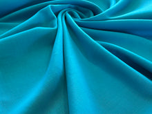 Load image into Gallery viewer, Turquoise 100% Wool Double Gabardine  1/4 Metre Price