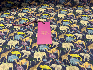 Liberty Tana Lawn Queue to the Zoo 100% Cotton.    1/4 Meter Price