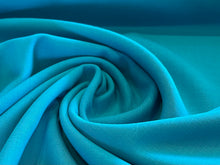 Load image into Gallery viewer, Turquoise 100% Wool Double Gabardine  1/4 Metre Price