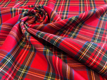 Load image into Gallery viewer, Royal Stewart  100% Wool Flannel Tartan  1/4 Metre Price