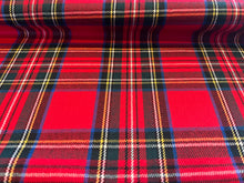 Load image into Gallery viewer, Royal Stewart  100% Wool Flannel Tartan  1/4 Metre Price