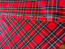Load image into Gallery viewer, Royal Stewart  100% Wool Flannel Tartan  1/4 Metre Price