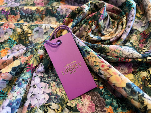 Painted Travels Liberty of London 100% Cotton Tana Lawn.   1/4 Metre Price
