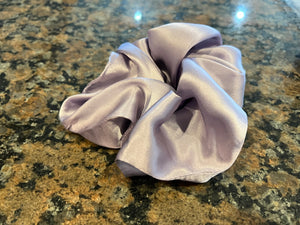 Lavender 100% Silk Charmeuse Scrunchie