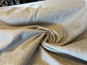 Grey Mix Melton 95% Wool 5% Polyester      1/4 Meter Price