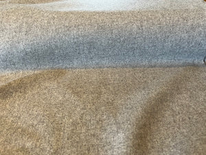 Grey Mix Melton 95% Wool 5% Polyester      1/4 Meter Price