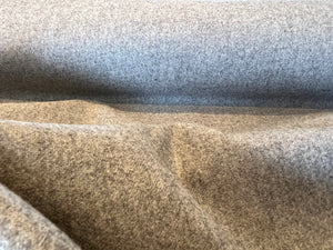 Grey Mix Melton 95% Wool 5% Polyester      1/4 Meter Price