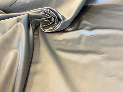 Mink Coloured Silk & Poly Satin Peau de Soie      1/4 Meter Price