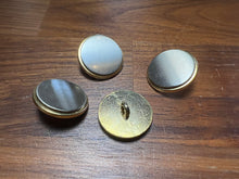 Load image into Gallery viewer, Silver with Gold Ring Suiting Button   Price per Button