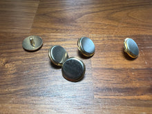 Load image into Gallery viewer, Silver with Gold Ring Suiting Button   Price per Button