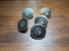 Load image into Gallery viewer, Silver with Coat of Arms Suiting Button    Price per Button
