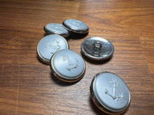 Load image into Gallery viewer, Silver with Anchor Suiting Button    Price per Button