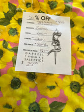 Load image into Gallery viewer, #1493 Yellow Floral on  two way stretch Remnant