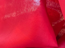 Load image into Gallery viewer, Poppy Red 100% Handkerchief Linen.    1/4 Metre Price