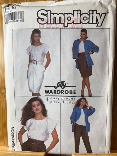 Simplicity Sewing Pattern #8478 Size 16