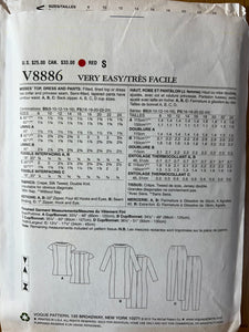 Vogue Sewing Pattern #8886 Size 8-10-12-14-16