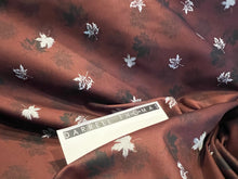 Load image into Gallery viewer, Bordeaux &amp; Gold Canadian Maple Leaf Shirting 100% Cotton   1/4 Metre Price