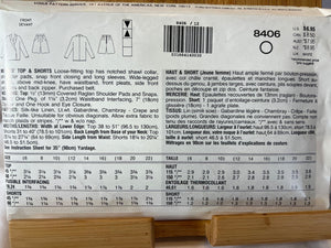 Vogue Sewing Pattern #8406 Size 12-14-16