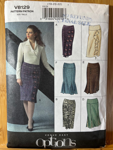 Vogue Sewing Pattern #8886 Size 8-10-12-14-16