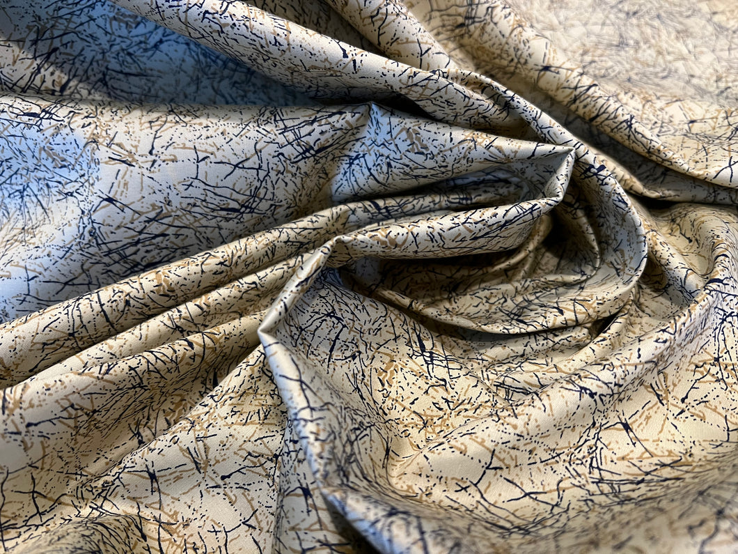 Taupe Speckle Shirting 100% Cotton  1/4 Metre Price
