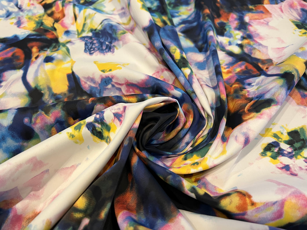 Abstract Garden 71% Acetate 26% Nylon 3% Elastane.    1/4 Metre Price