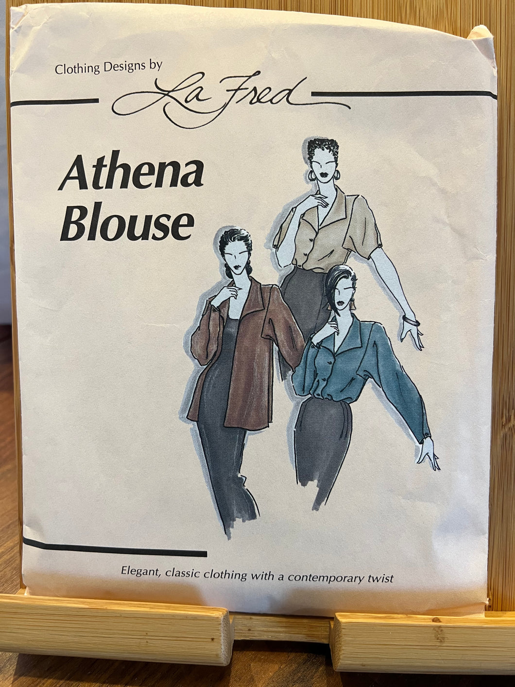 Athena Blouse #100  La Fred Patterns by Fred Bloebaum Sizes 6-26