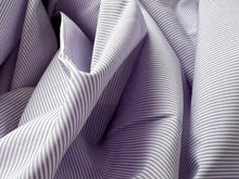 Load image into Gallery viewer, #1800 Lilac Pinstripe Italian 100% Cotton Shirting Remnant