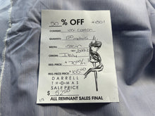 Load image into Gallery viewer, #1801 Navy Pinstripe Italian 100% Cotton Shirting Remnant