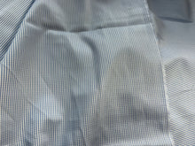 Load image into Gallery viewer, #1803  Baby Blue Check Italian 100% Cotton Shirting Remnant