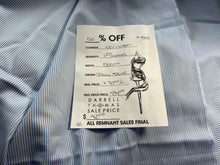 Load image into Gallery viewer, #1803  Baby Blue Check Italian 100% Cotton Shirting Remnant