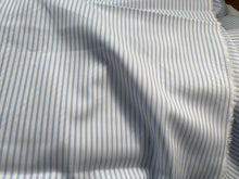 Load image into Gallery viewer, #1804  Baby Blue Pinstripe Italian 100% Cotton Shirting Remnant