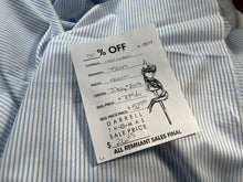Load image into Gallery viewer, #1804  Baby Blue Pinstripe Italian 100% Cotton Shirting Remnant