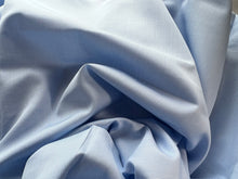 Load image into Gallery viewer, #1807  Baby Blue Micro Mini Windowpane Italian 100% Cotton Shirting Remnant