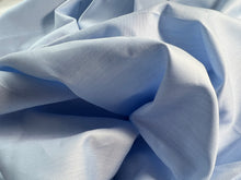 Load image into Gallery viewer, #1830  Pale Blue Diamond Weave Italian 100% Cotton Shirting Remnant