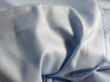 Load image into Gallery viewer, #1830  Pale Blue Diamond Weave Italian 100% Cotton Shirting Remnant