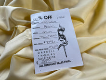 Load image into Gallery viewer, #1832  Butter Yellow Italian 100% Cotton Shirting Remnant