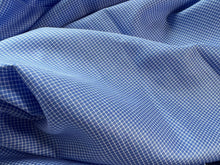 Load image into Gallery viewer, #1833  Royal Mini Windowpane Italian 100% Cotton Shirting Remnant