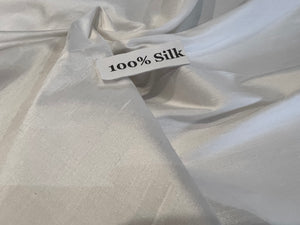 Snow White 100% Silk Charmeuse.  1/4 Metre Price
