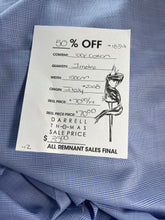 Load image into Gallery viewer, #1834  Royal Blue Plaid Italian 100% Cotton Shirting Remnant