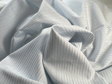 Load image into Gallery viewer, #1836 Mini Blue Pinstripe Italian 100% Cotton Shirting Remnant