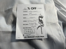 Load image into Gallery viewer, #1838 Mini Pinstripe Italian 100% Cotton Shirting Remnant