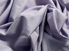 Load image into Gallery viewer, #1839 Mini Lavender Gingham Italian 100% Cotton Shirting Remnant