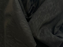 Load image into Gallery viewer, #1552 Jet Black Issey Crinkle 100% Polyester Remnants