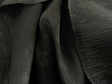 Load image into Gallery viewer, #1552 Jet Black Issey Crinkle 100% Polyester Remnants