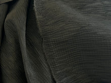 Load image into Gallery viewer, #1552 Jet Black Issey Crinkle 100% Polyester Remnants