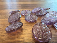 Load image into Gallery viewer, Pink Plastic Sparkle Button Blowout    Price for 12 buttons