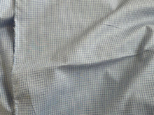 Load image into Gallery viewer, #1840 Small Blue Plaid Italian 100% Cotton Shirting Remnant