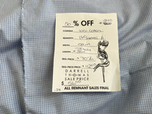 Load image into Gallery viewer, #1840 Small Blue Plaid Italian 100% Cotton Shirting Remnant