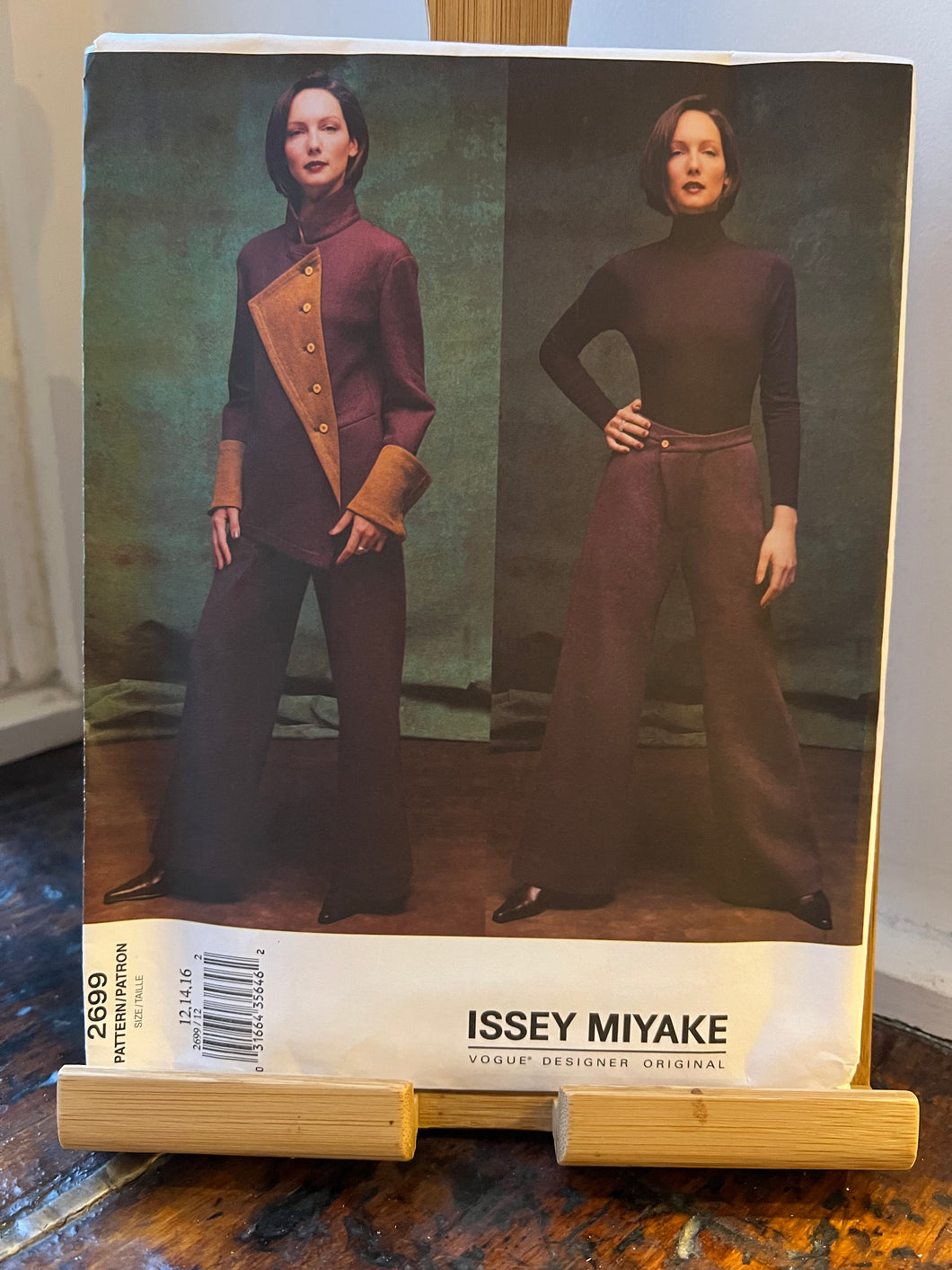 Rare Designer Vintage Vogue #2699 Size 12-14-16 Issey Miyake Original